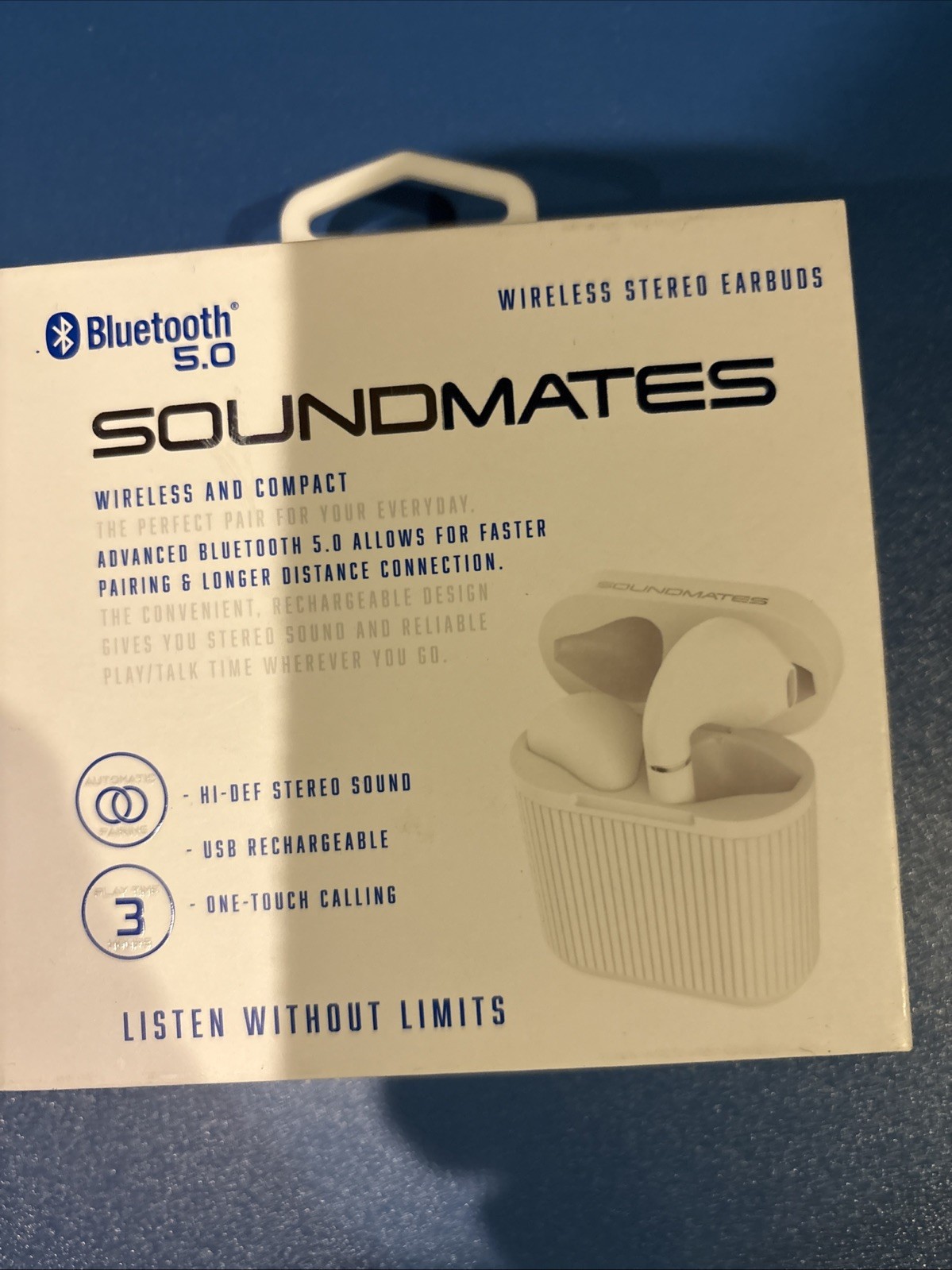 Tzumi SoundMates Pro ANC Bluetooth 5.0 Wireless Earbuds – White