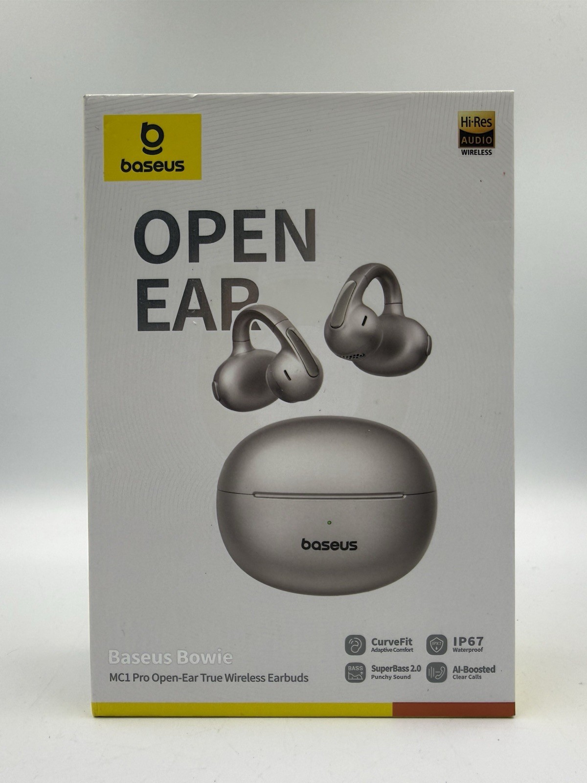 Bowie MC1 Pro Open Ear Clip-On Headphones, Hi-Res LDAC & Hifi4 Acoustic Sound