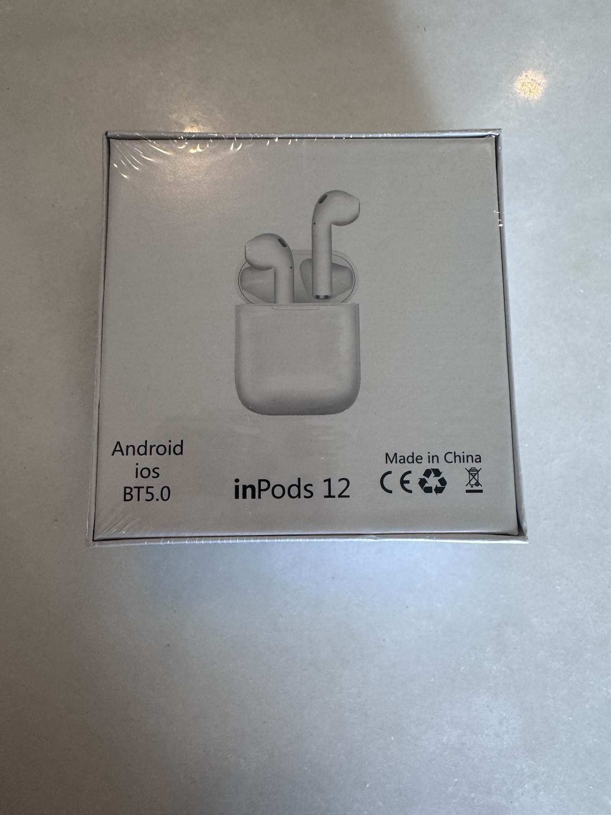 InPods 12 Simple Wireless Stereo Earbuds V5.0 Pro for iPhone Android New White