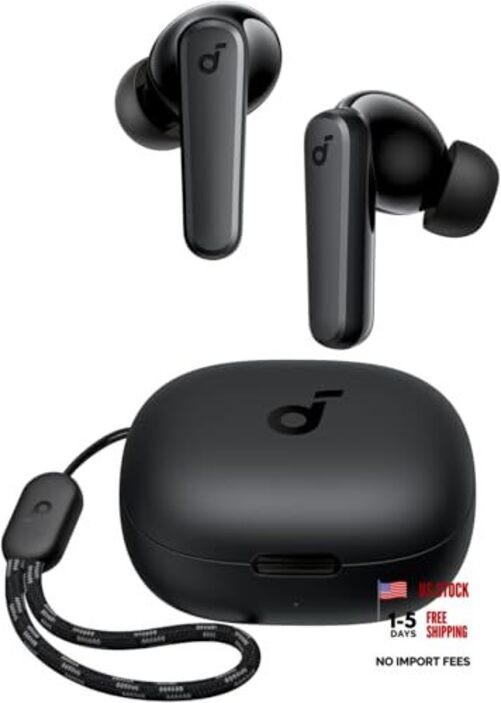 Soundcore by Anker P20i True Wireless Earbuds, 10mm Drivers with Big Black