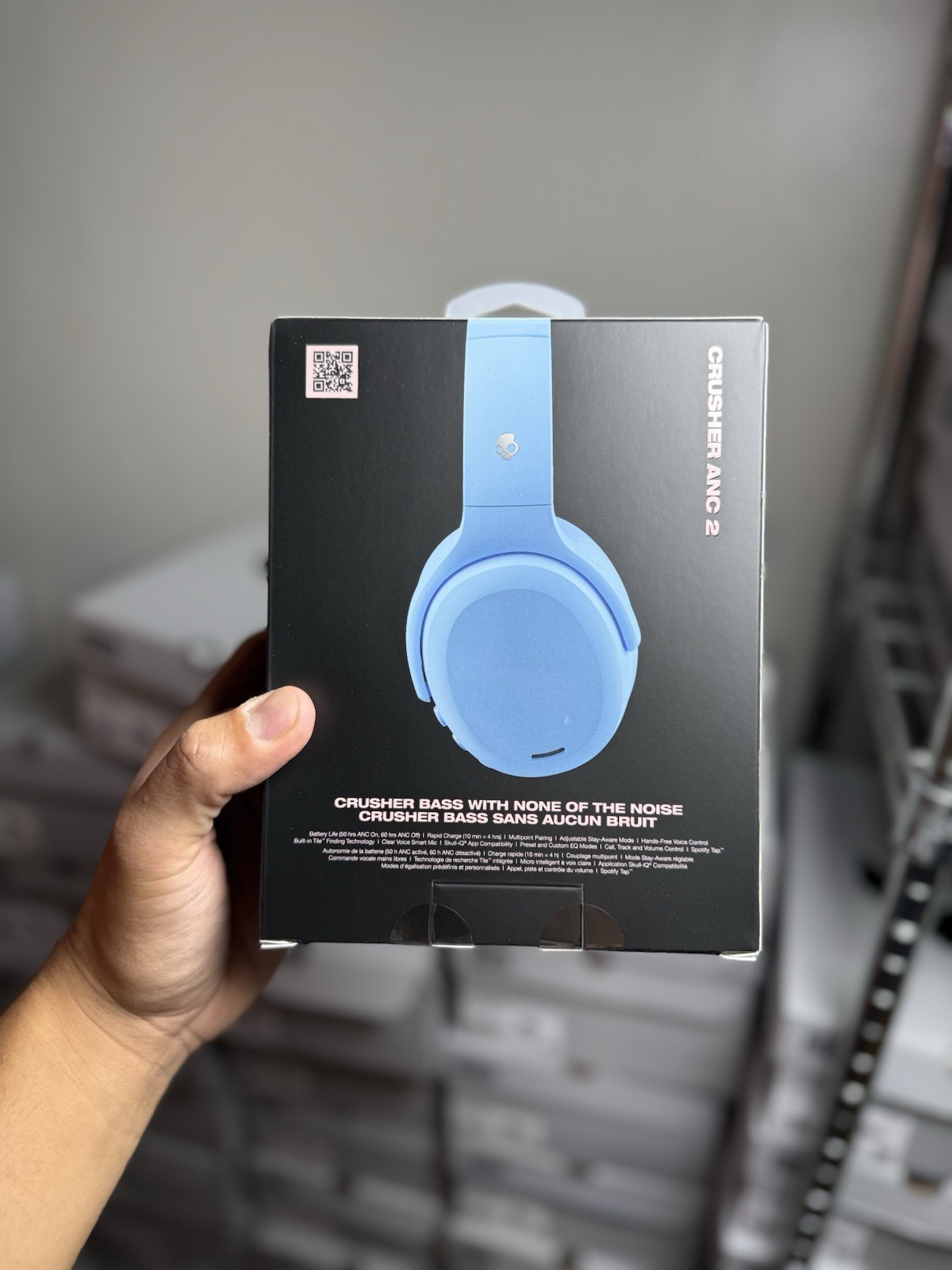 Skullcandy Crusher ANC 2 Noise Canceling Wireless Headphones Blue FREE SHIPPING