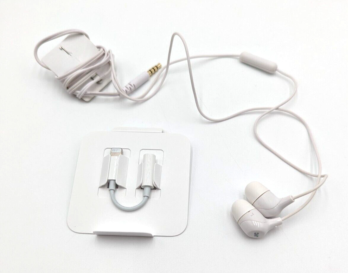 JVC Memory Marshmallow Memory Foam Earbud with Mic White with Apple Adaptor