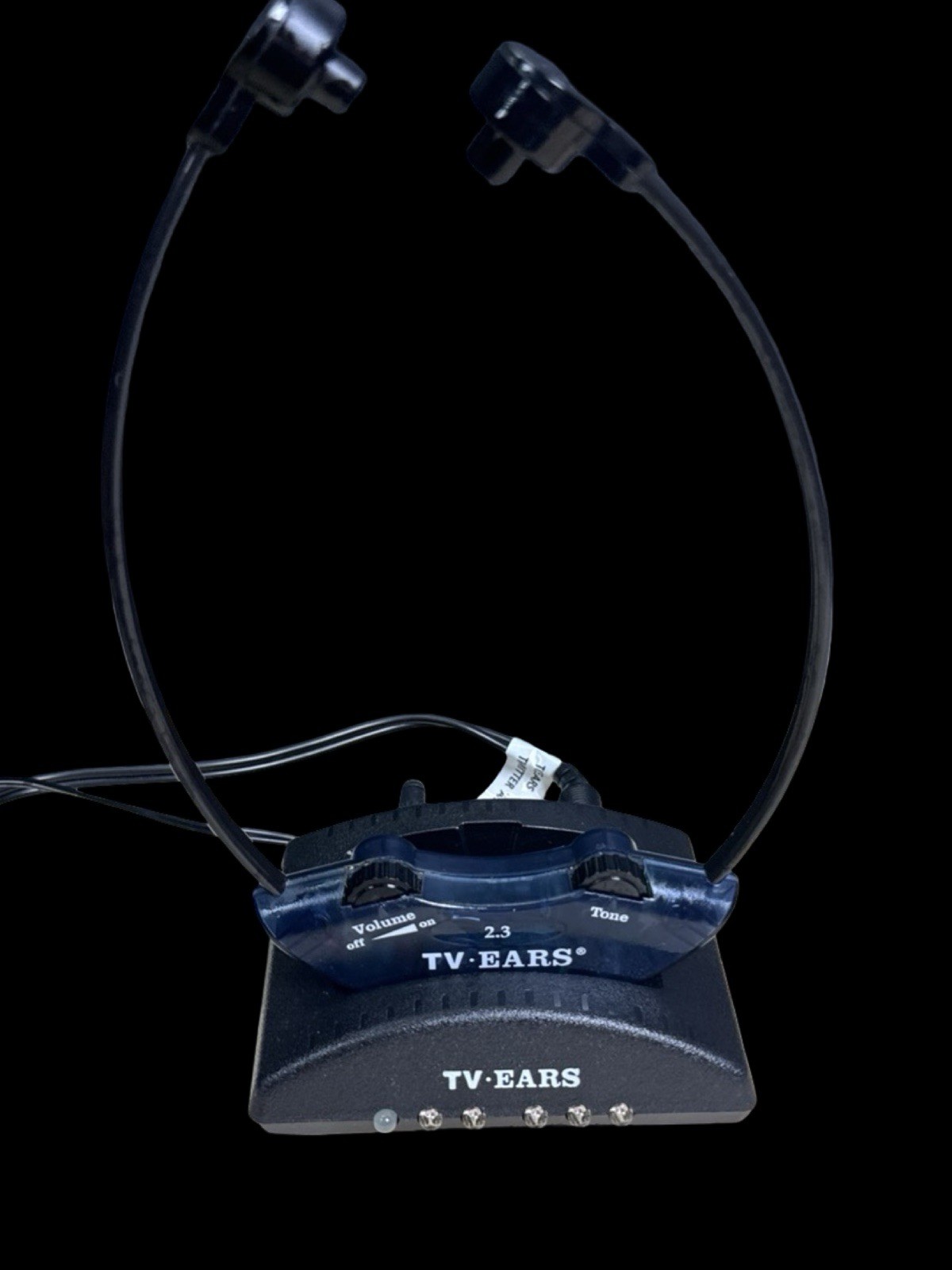 TV Ears 2.3MHz Headphones w/ Charging Base Unit for Headphone System