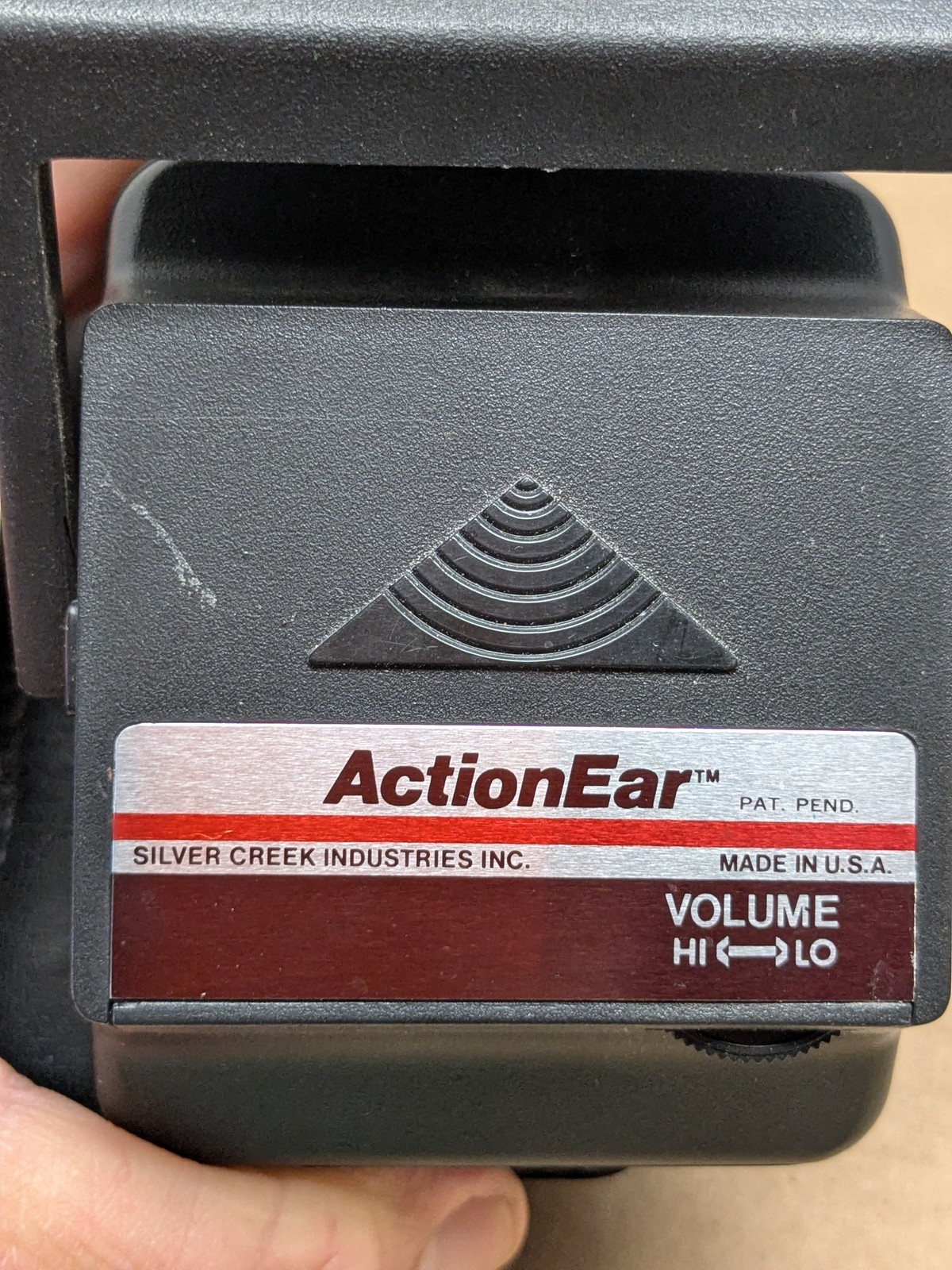 ActionEar Silver Creek Industries Sound Amplifier Headphones Hunting Vintage