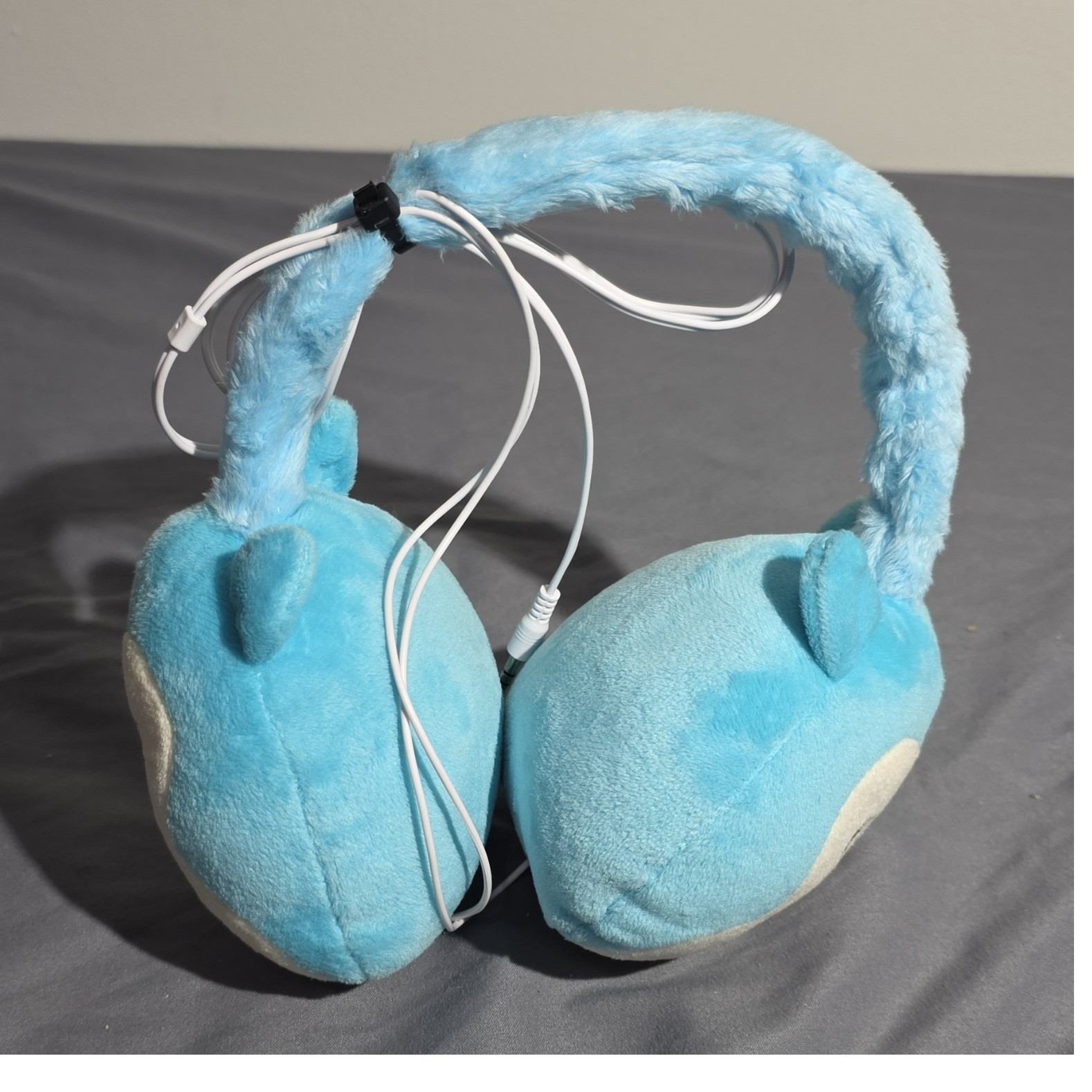 Squishmallows Plush Wired Headband Headphones Blue/White Owl 3.5mm Adjustable