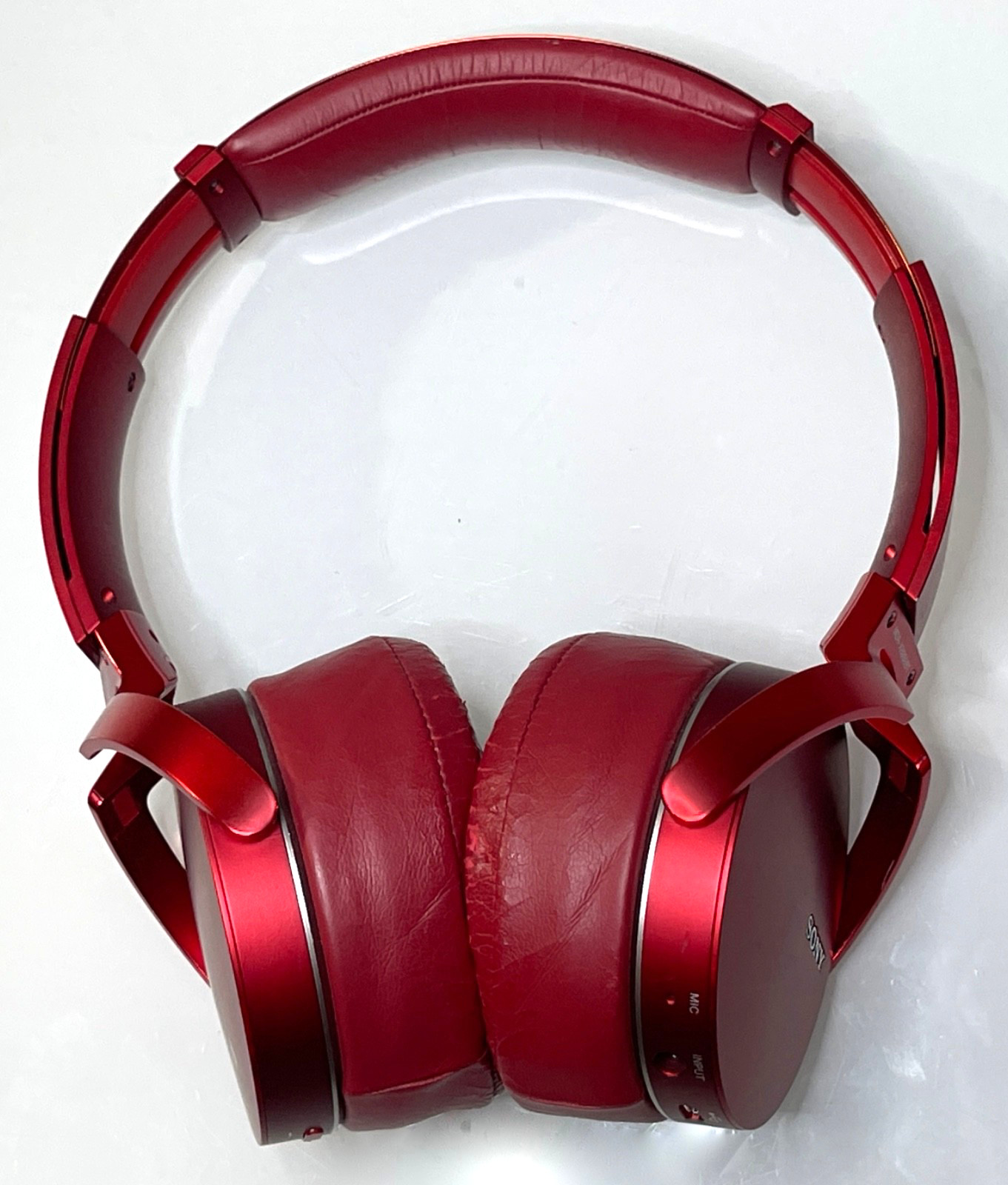 Sony MDR-XB950BT Extra Bass Bluetooth Over Ear Headphones – Red (Needs New Pads)