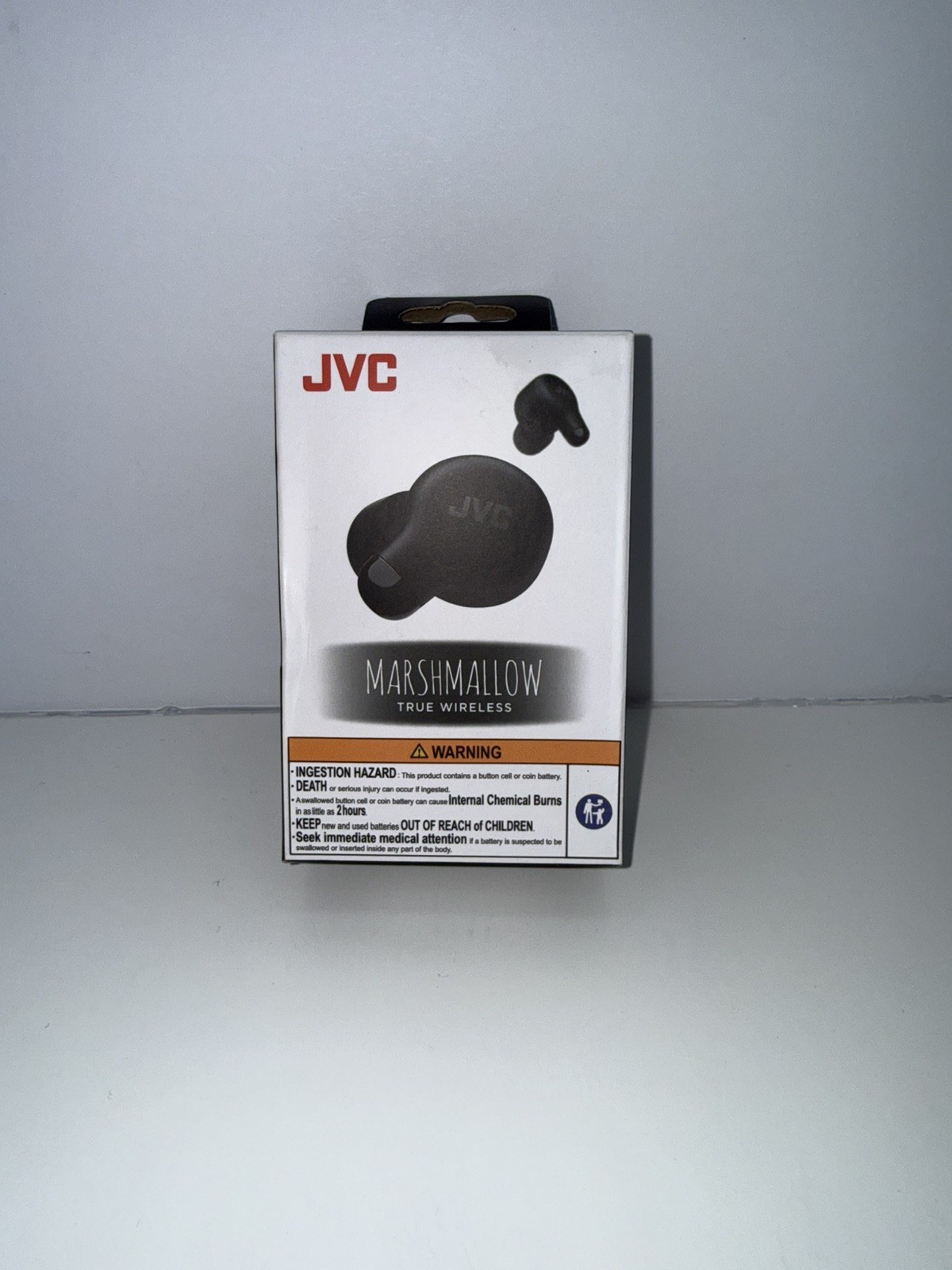 JVC Marshmallow True Wireless Noise Canceling Earbuds Black