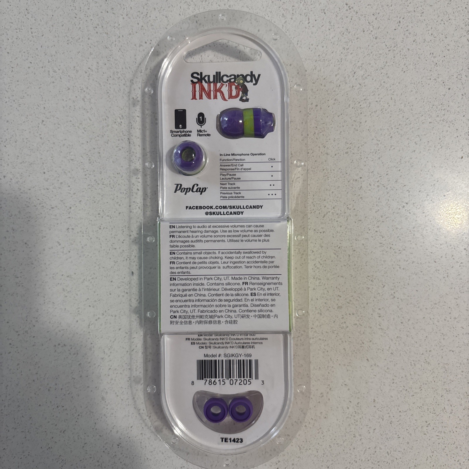 Plants vs Zombies Skullcandy Ink’d Earbuds