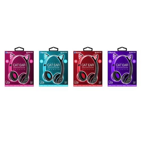 Sentry Bluetooth Light Up Cat Ear Wireless Headphone Over-Ear Assorted Colors