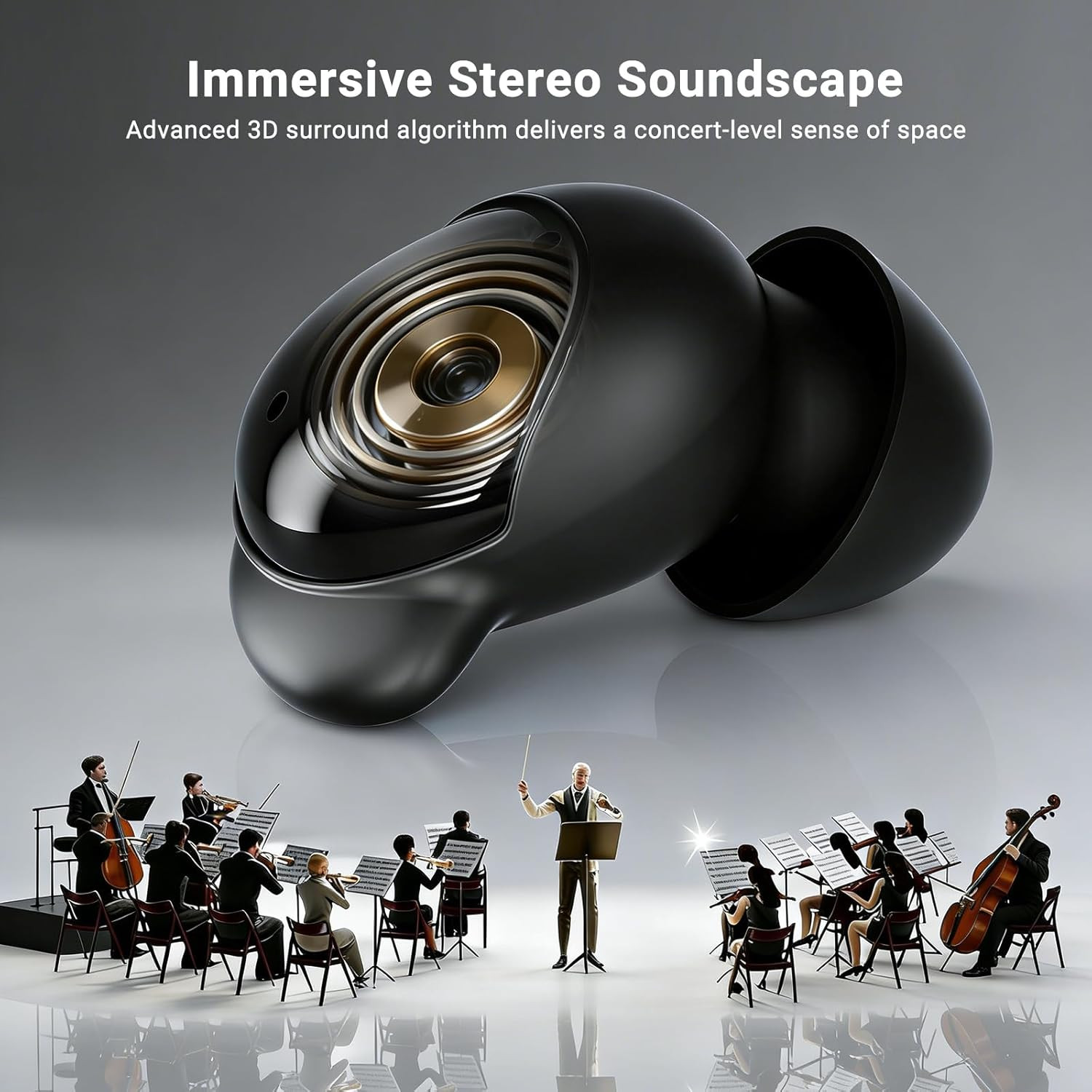 T33 Sleep Earbuds, Bluetooth 6.0 Noise Cancelling Sleep Headphones for Side Slee