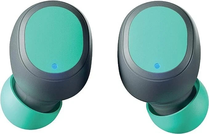 VINYL by Skullcandy True Wireless Bluetooth Earbuds Grey/Teal – Brand New in Box