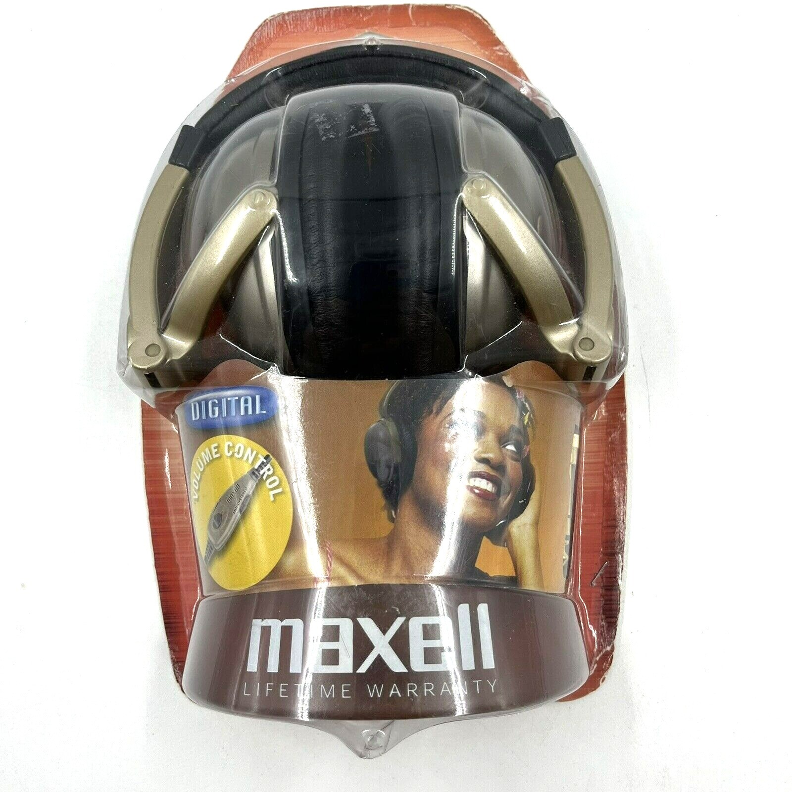 NEW Maxell HP-550 Foldable Digital Full Cup Headphones Volume Control 3.5mm