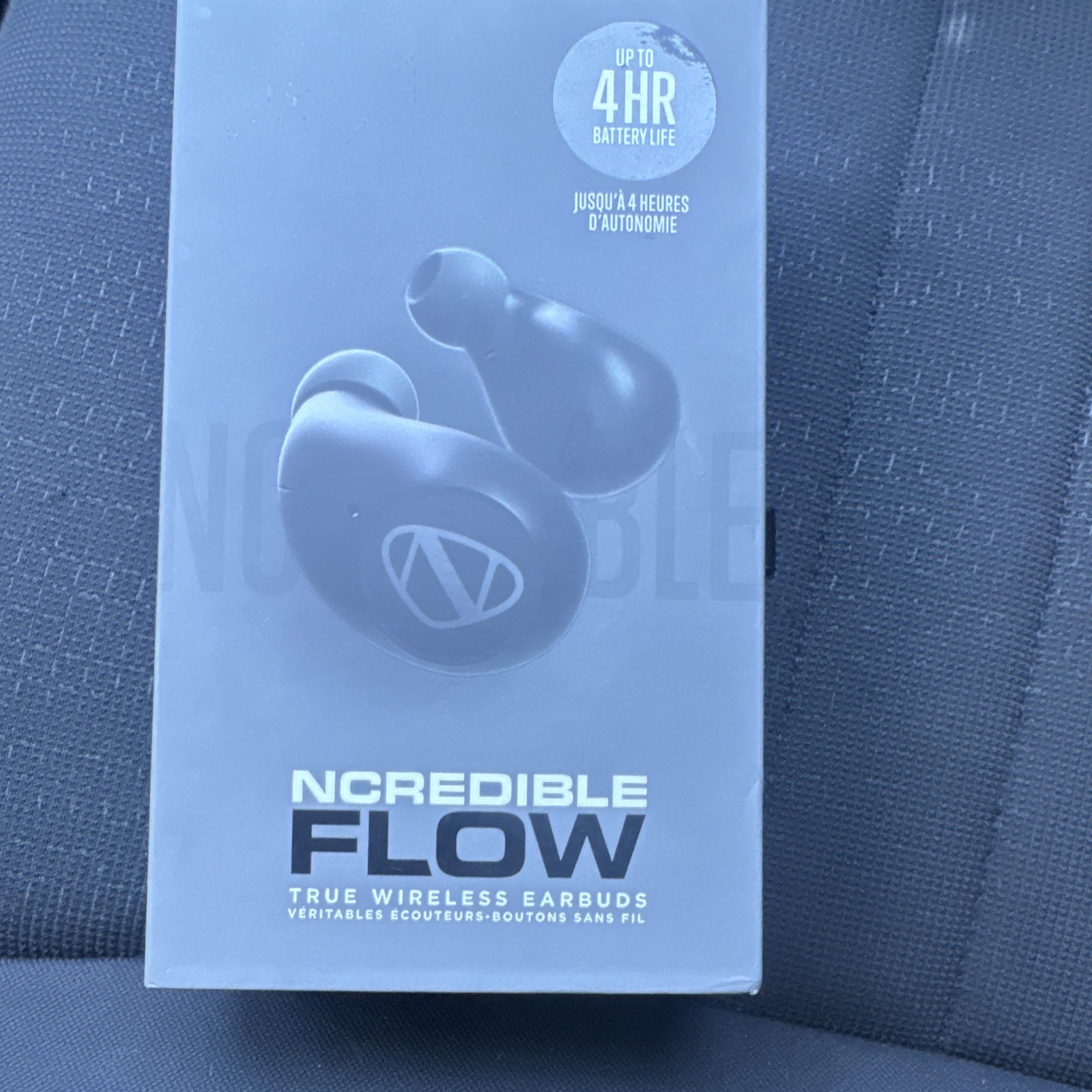 Ncredible Flow True Wireless Bluetooth Earbuds Black 6mm Drivers Built-In Mic