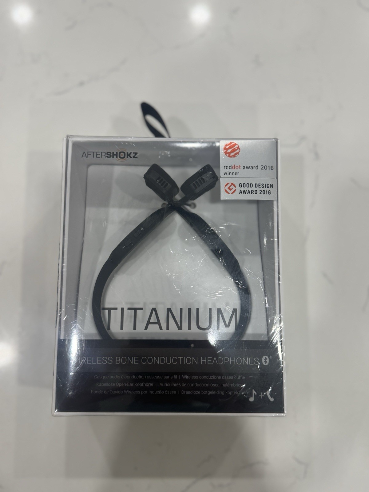 AfterShokz Titanium Wireless Bone Conduction Headphones – Black