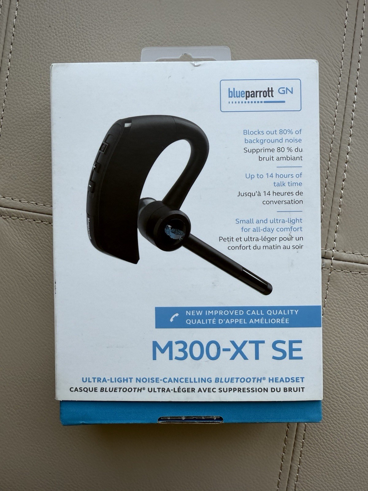 BlueParrott M300-XT SE Mono Bluetooth Wireless Headphones 80% Noise Canceling