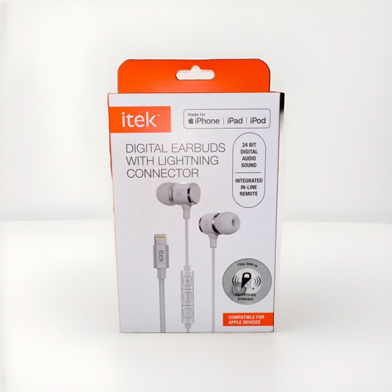 Itek Digital Earbuds w/ Lightning Connector Sealed White Made For iPhone iPad