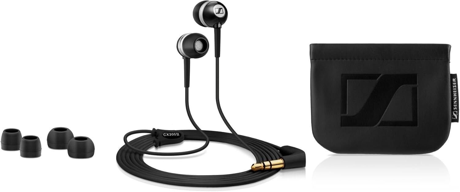 Sennheiser CX 300 II Precision 2.5 Noise Isolating Ear-Canal Phones – Black