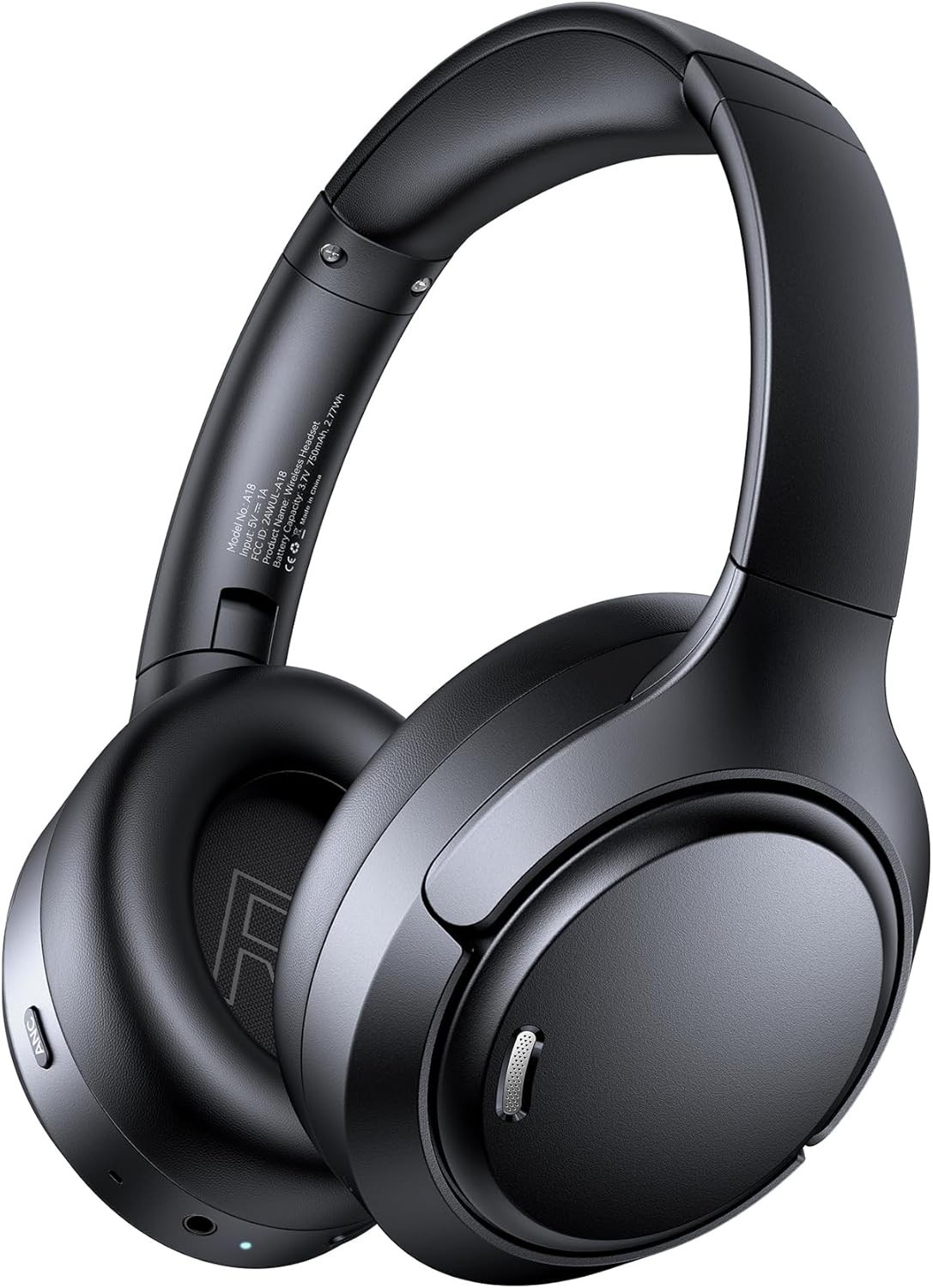 Low Latency Bluetooth 6.0 Over-Ear Headphones with ANC & Extended 120H Playtime