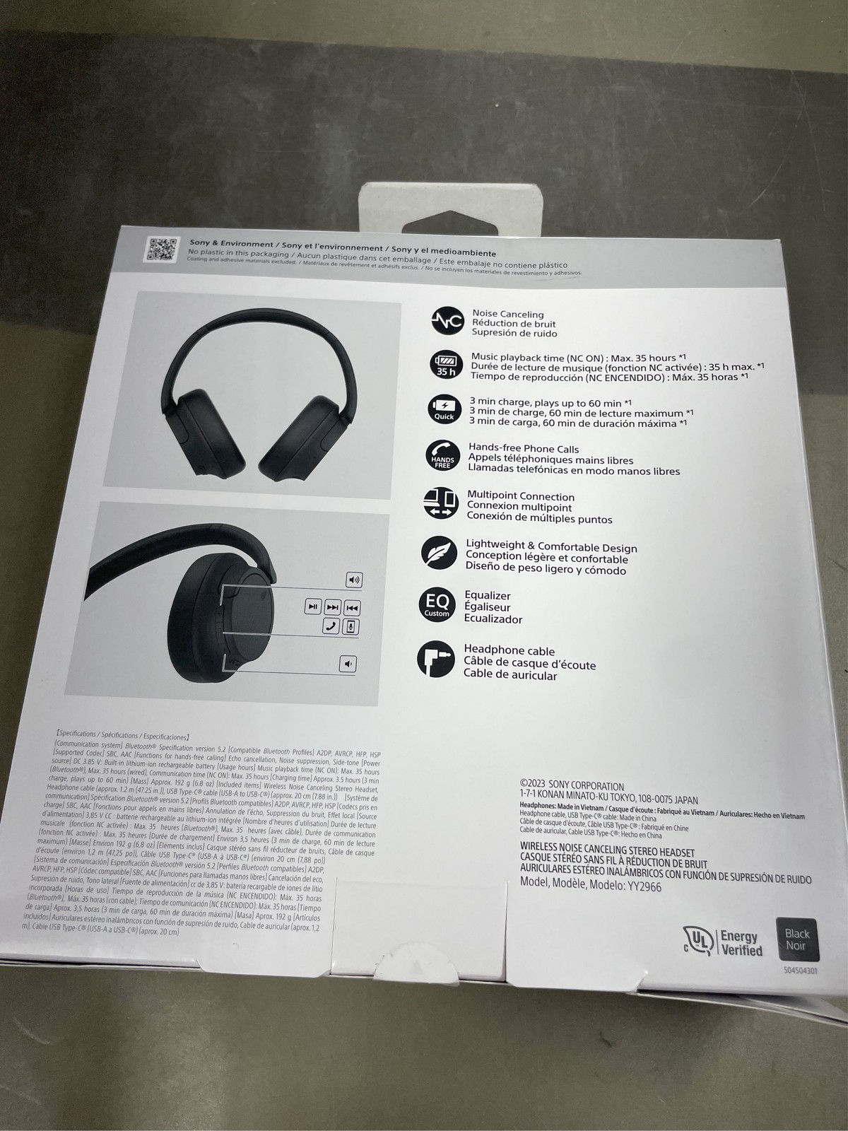 Sony Wireless Over The Ear Wireless Noise Canceling Headphones 6