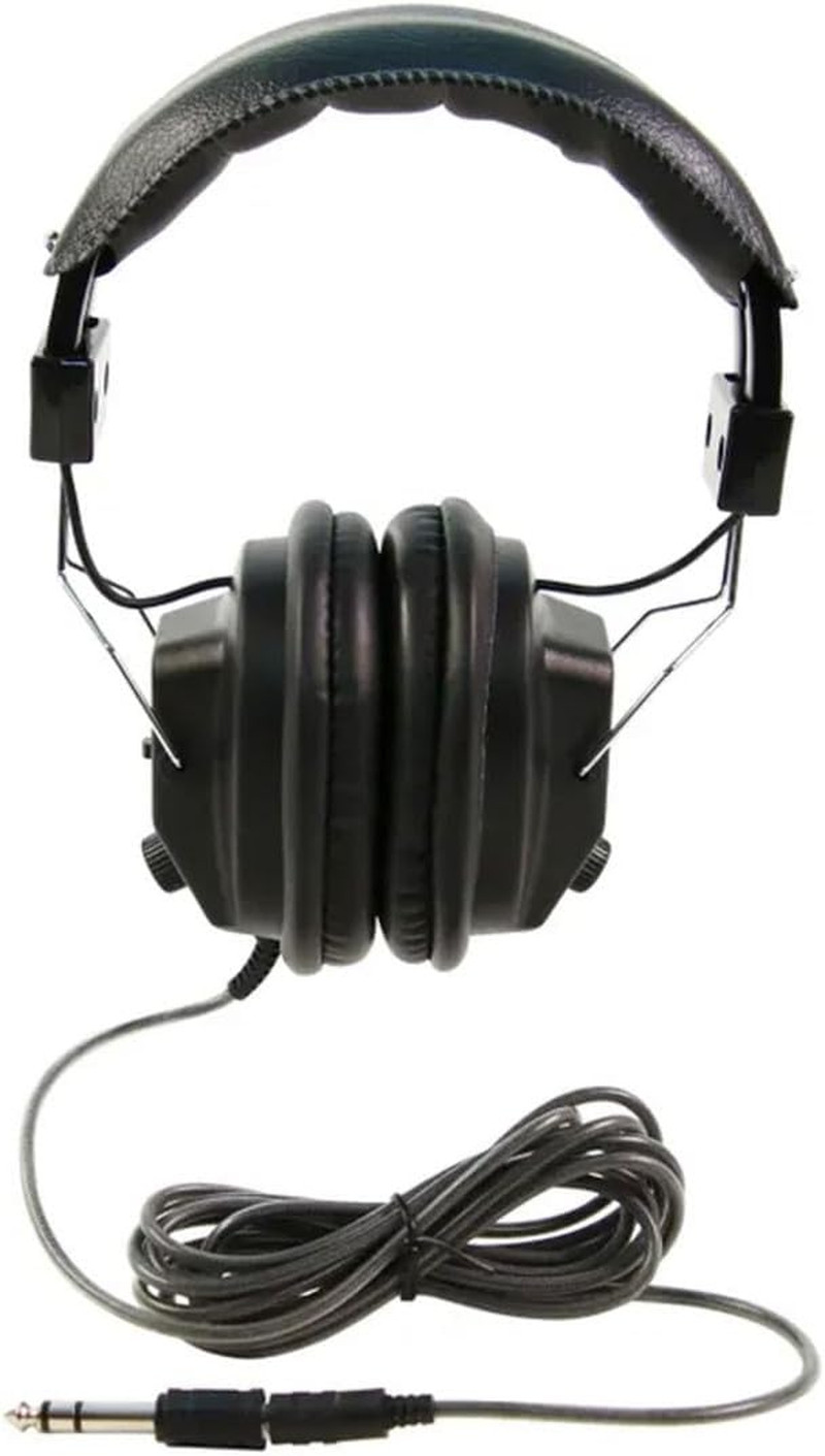 3068AV Switchable Stereo/Mono Over-Ear Headphones, 3.5Mm and Adapter Plug, Black