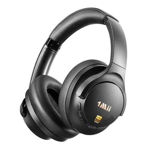 Y8+ Hybrid Active Noise Cancelling Headphones, 100H Playtime, Bluetooth Black