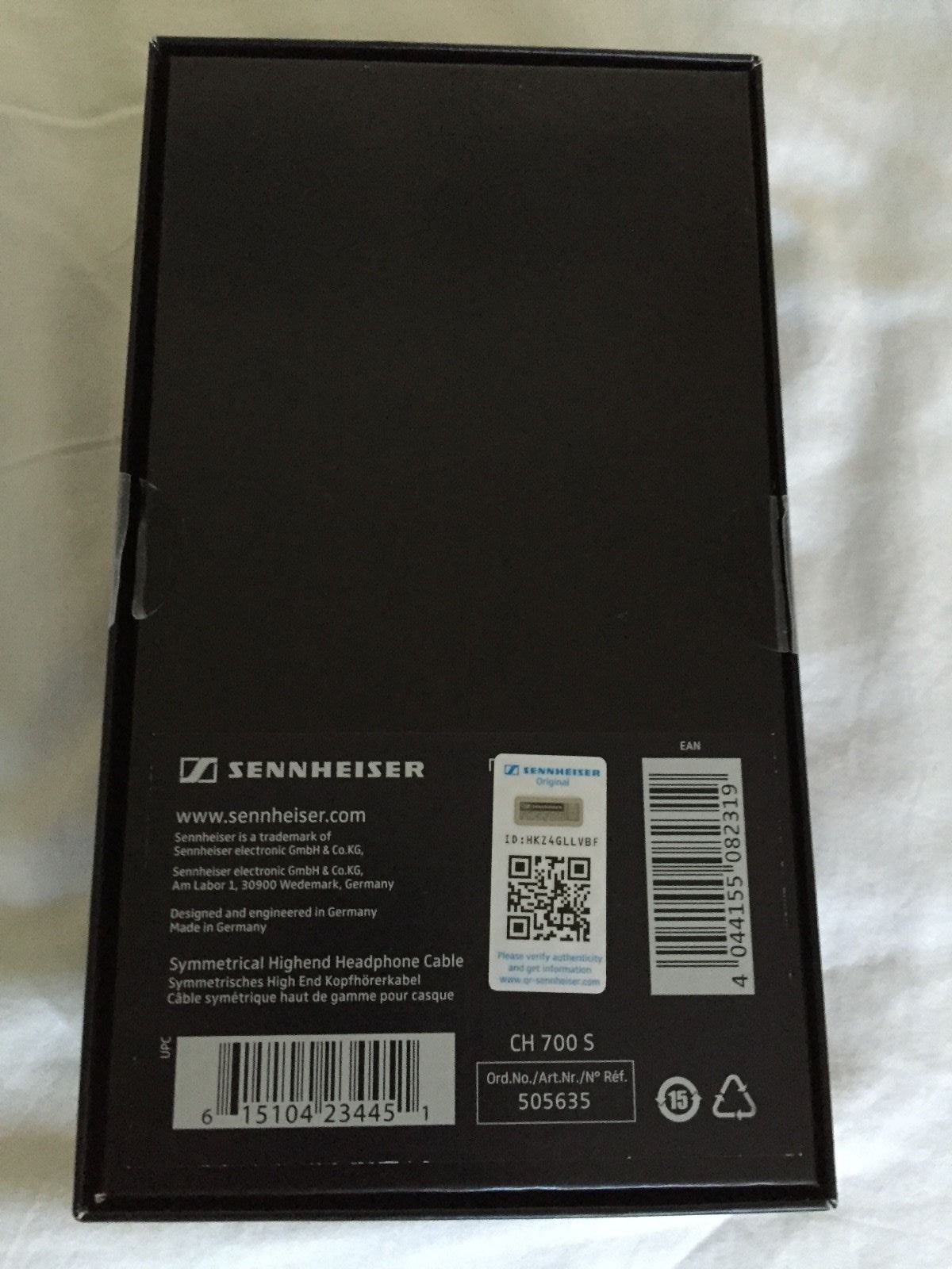 SENNHEISER CH 700 S Balanced XLR Cable – Perfect Condition!