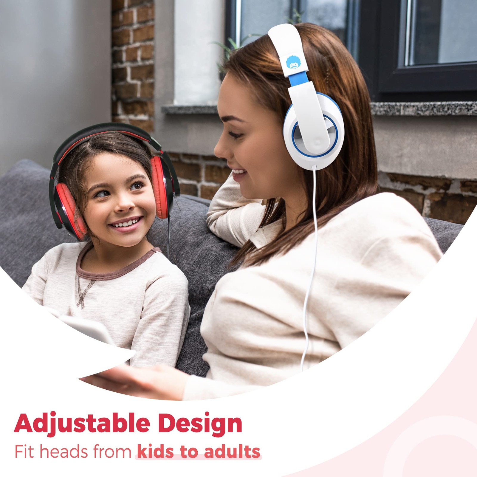 rockpapa Comfort Kids Headphones for School, Lightweight Childrens Boys Girls…