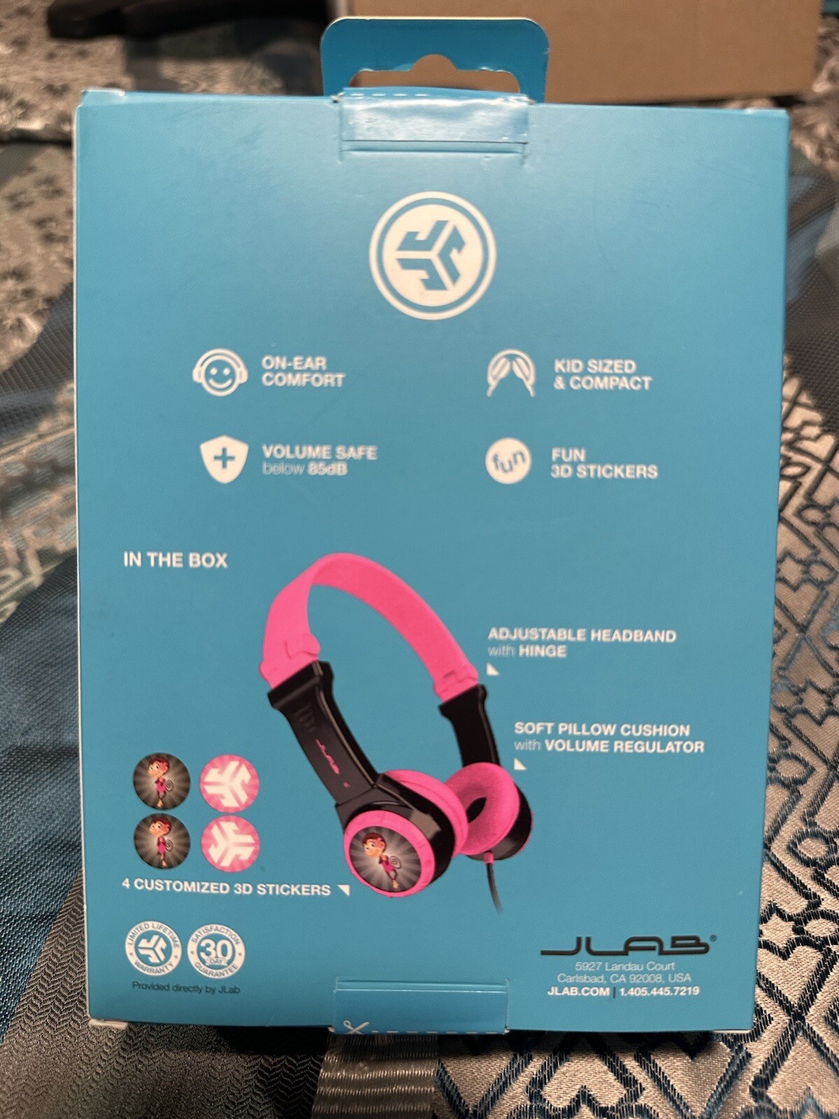 2 Sets Of: SeJLAB JBuddies Kids Folding On Ears Padded Wired Headphones Pink