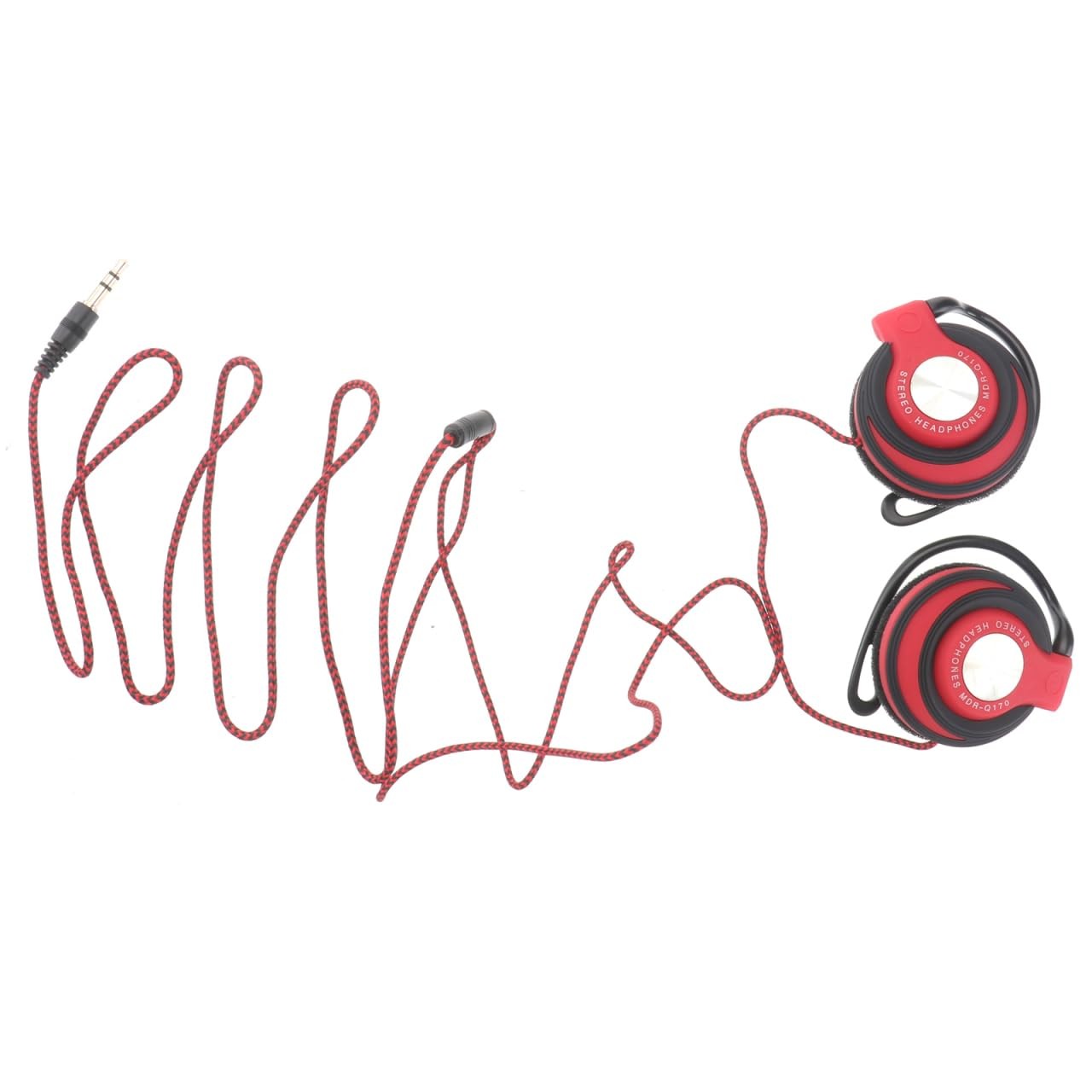 Clip On Headphones Wired Over Ear Cord Mm Mp Player Surround Sound Sports