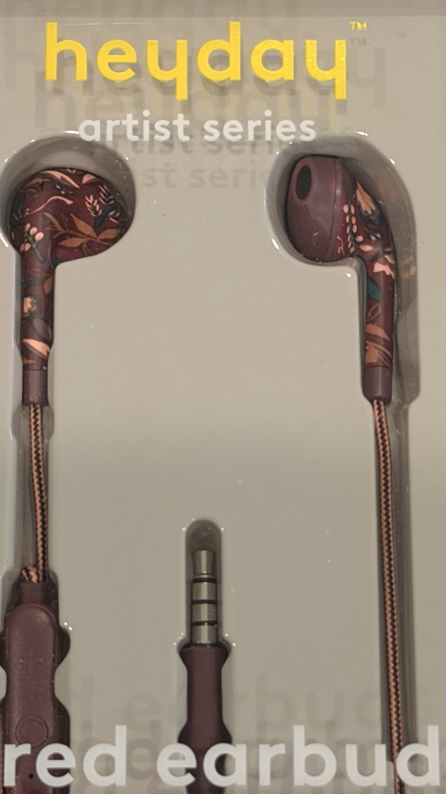 heyday Artist Series Wired In-Ear Earbuds 3.5mm w/ Mic, In-Line Control