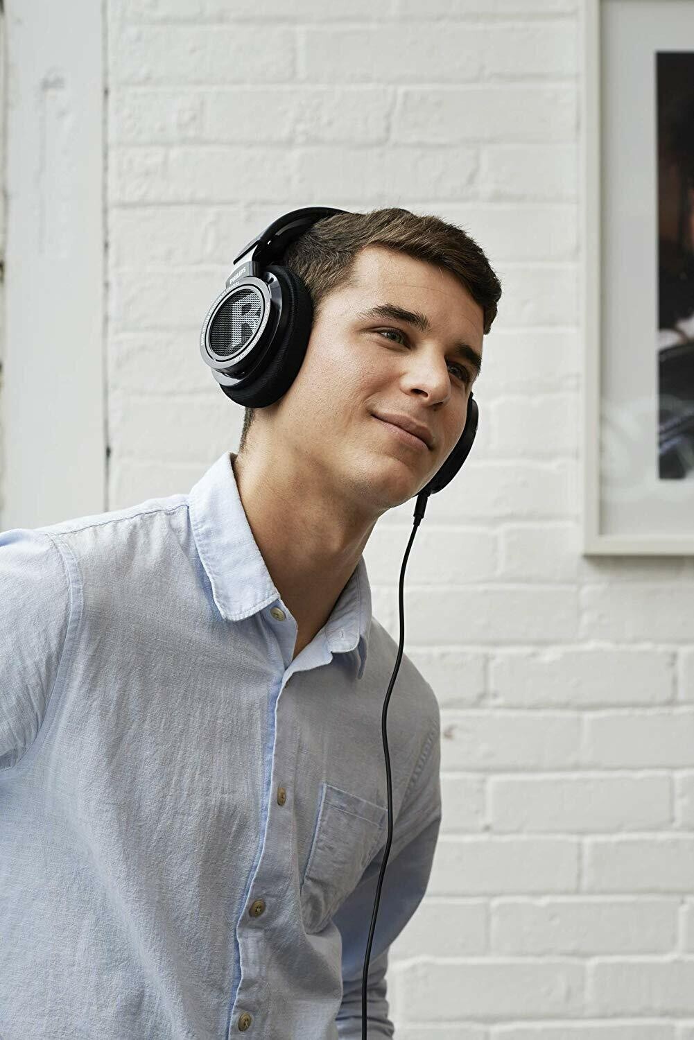 Philips SHP9500 HiFi Precision Stereo Over the Ear 耳机 黑色 开放式-