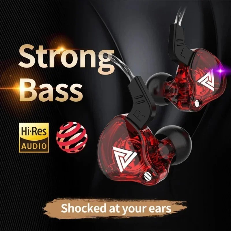 QKZ AK6 In-Ear Wired Earphones Mic HiFi Stereo Bass Sports Earbuds 3.5mm