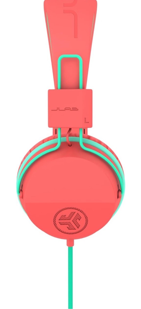 JLab JBuddies Studio Wired Headphones – Orange/ Green