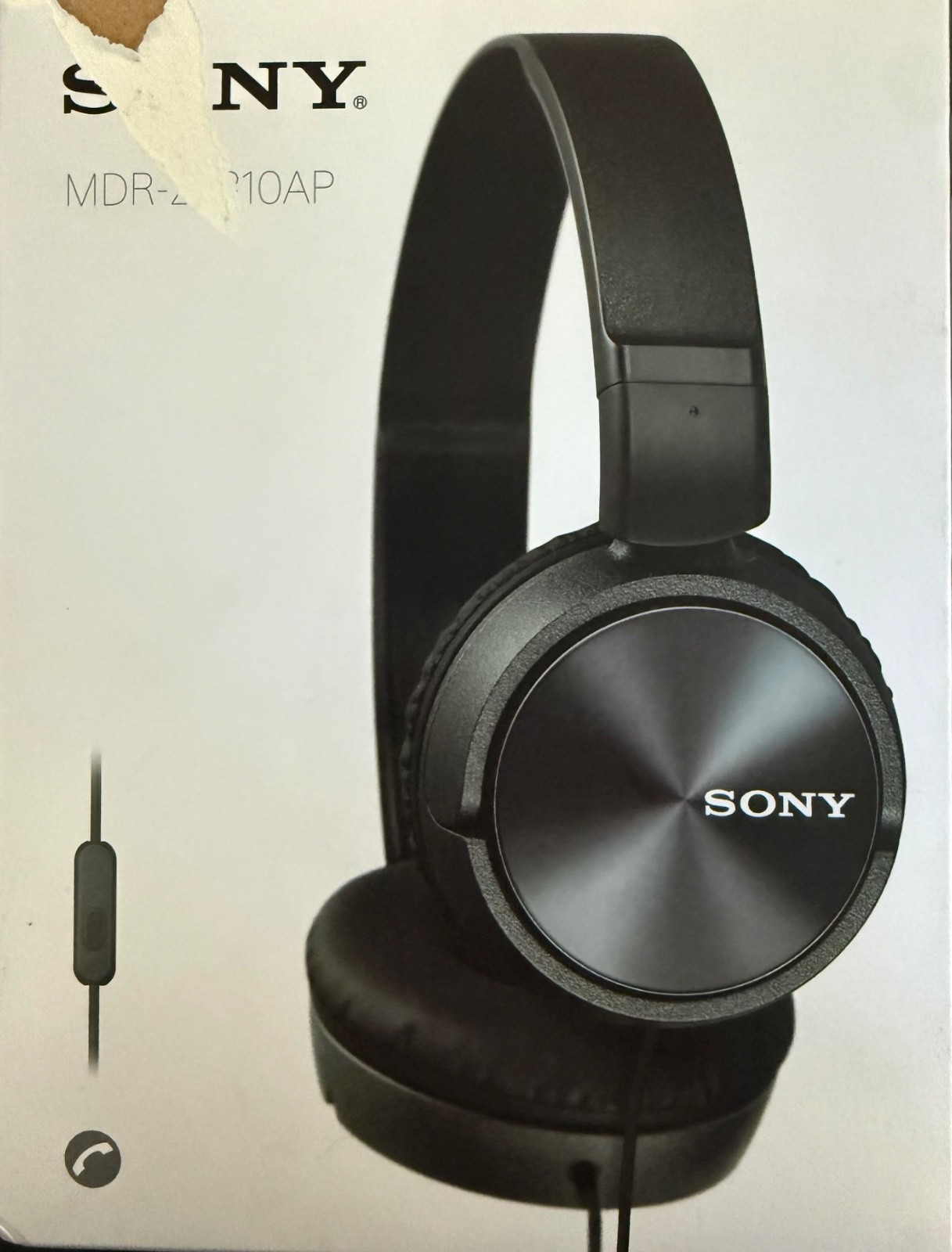 Sony MDR-ZX310AP Wired Headphones Black BNIB