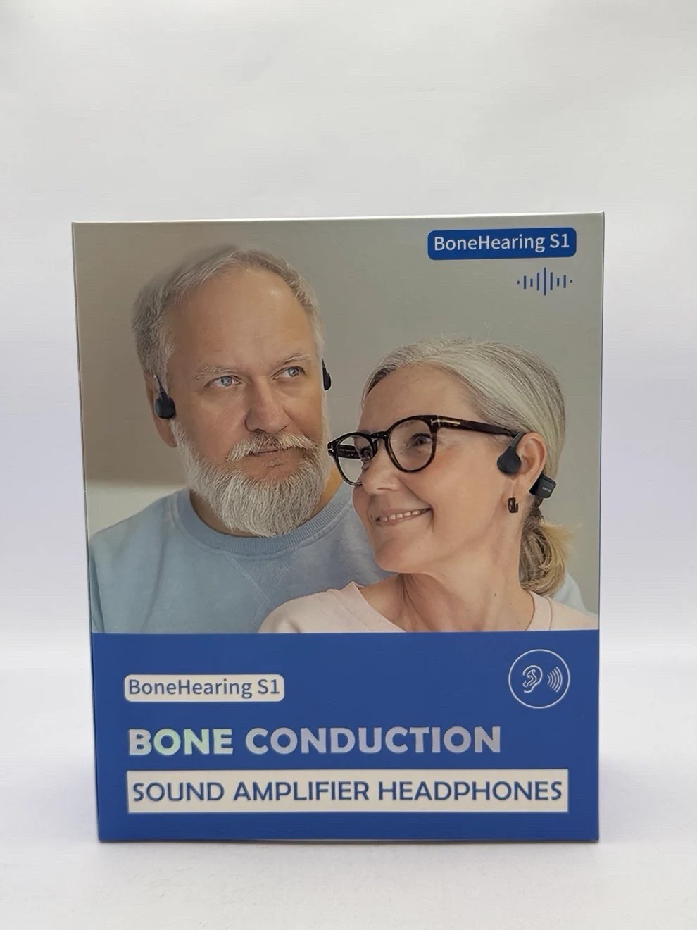 Bone Conduction Sound Amplifier Headphones BoneHearing S1 Rechargeable Hearing
