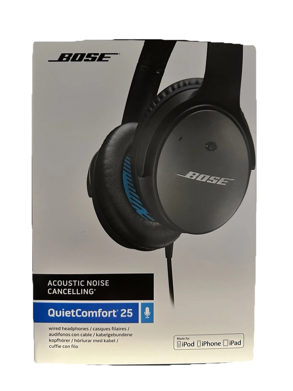 Bose QuietComfort QC25 Wired Noise Cancelling Headphones for Apple Devices
