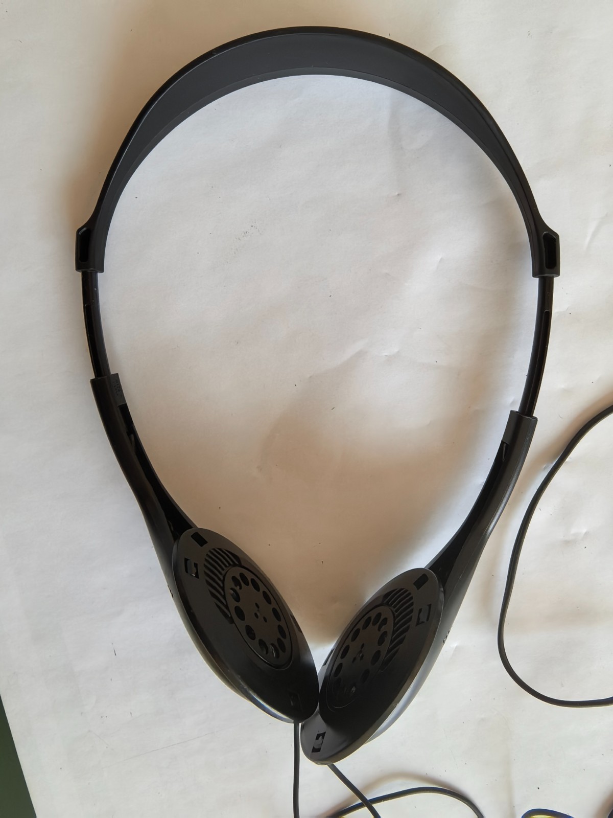 Vintage Sony MDR-027 Walkman Black Adjustable Headphones Tested- No foam pads