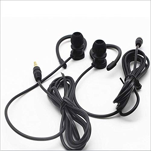 LINHUIPAD Single Side Earbud Headphones Stereo in-Ear Earphone Black