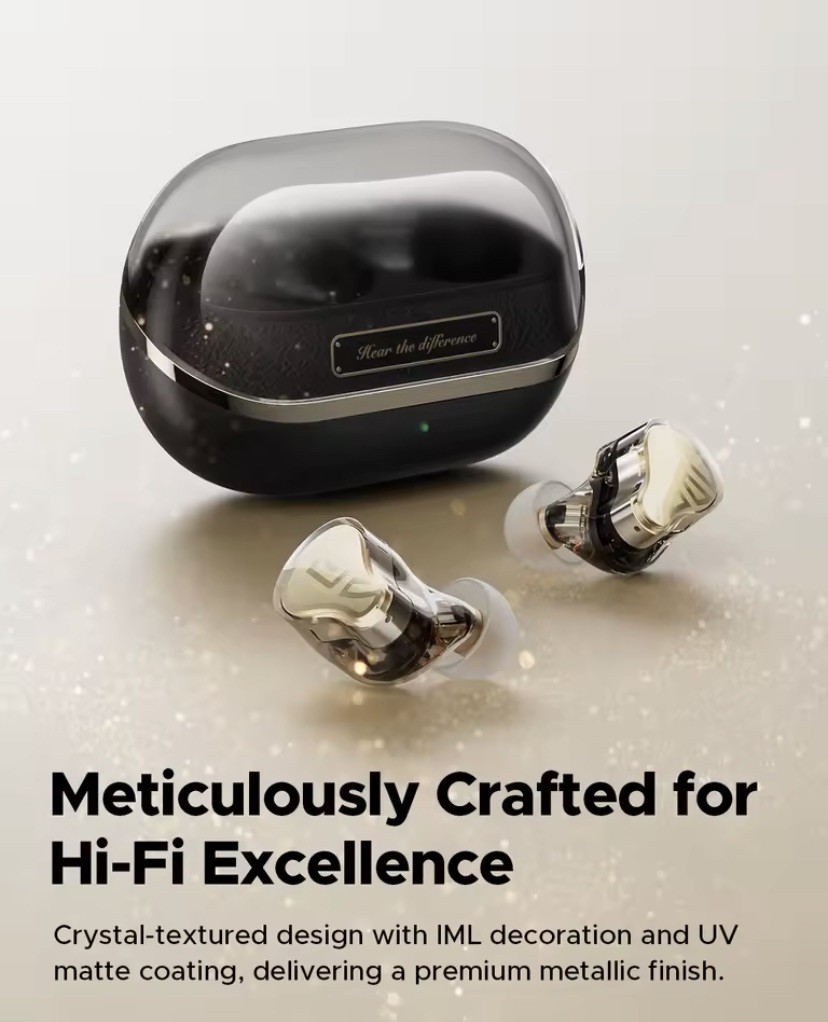 SoundPEATS H3 AI Hybrid 3 Driver Wireless Earbuds 12mm BT 5.4 55dB Adaptive ANC