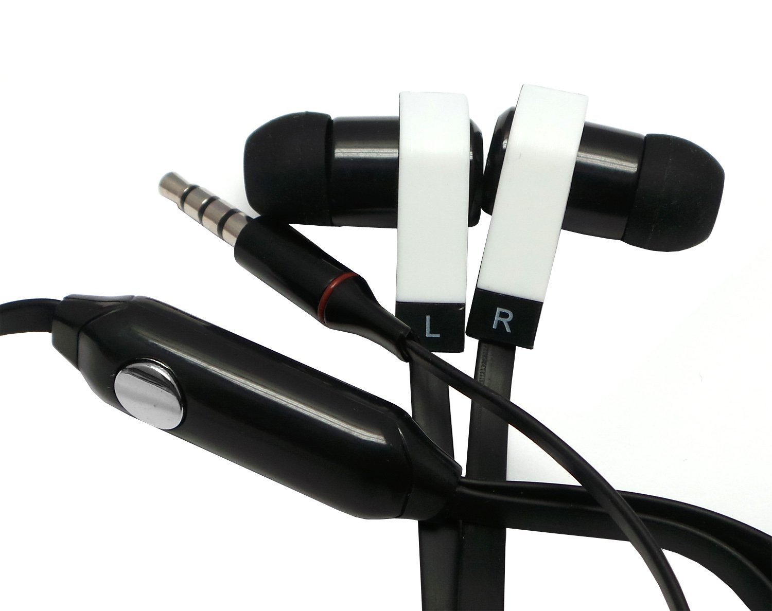 3.5mm In-Ear Headphone Noodle Earphone Flat Earbud Headset For Samsung iPhone LG