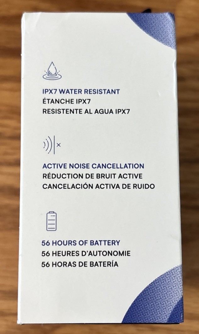 Raycon Fitness Wireless Earbuds Active Noise Cancellation RBE745-23E-PUR Purple