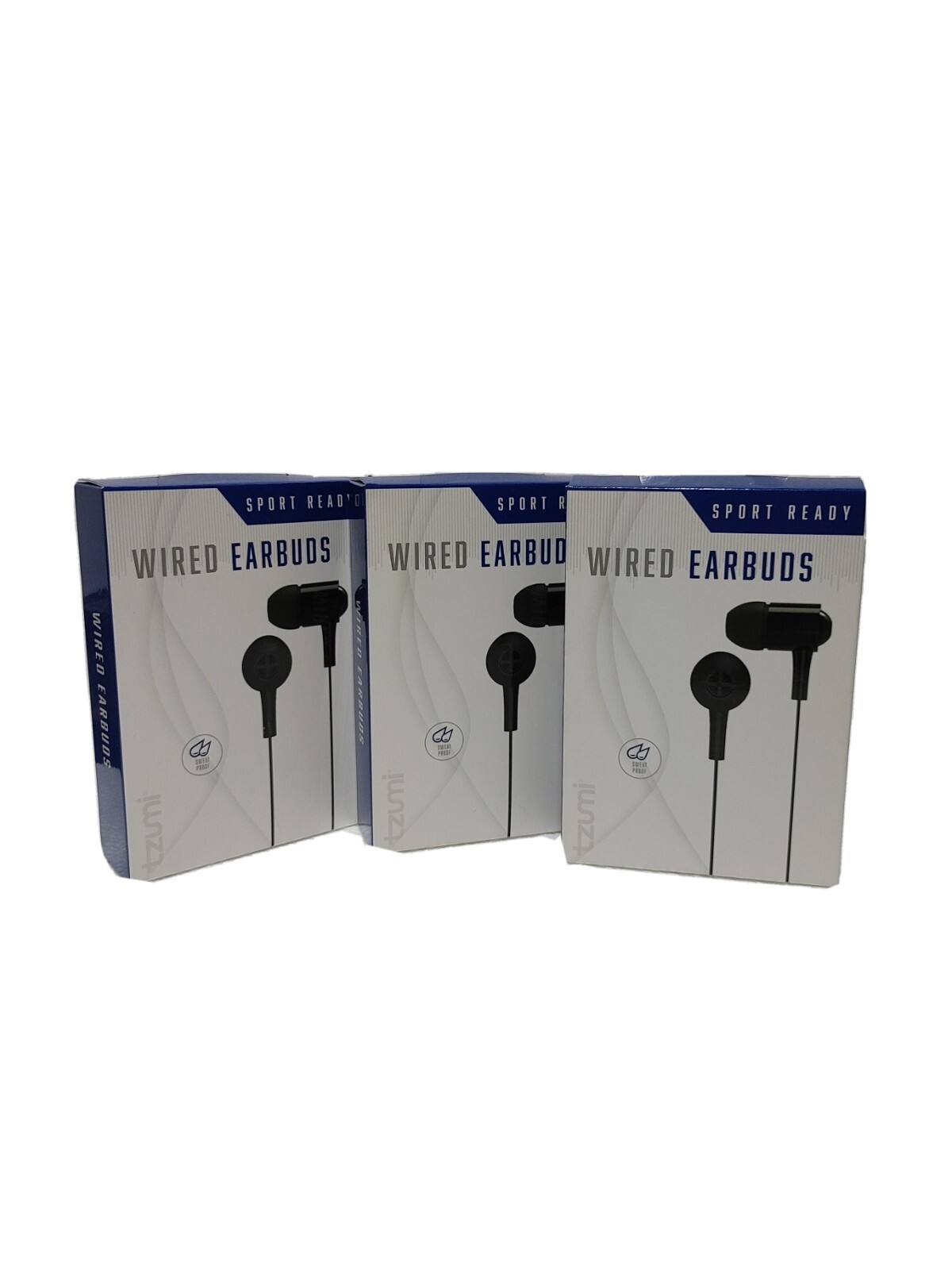 Sports Ready Wired earbuds by Tzumi Includes Three Extra Pairs Silicone Tips