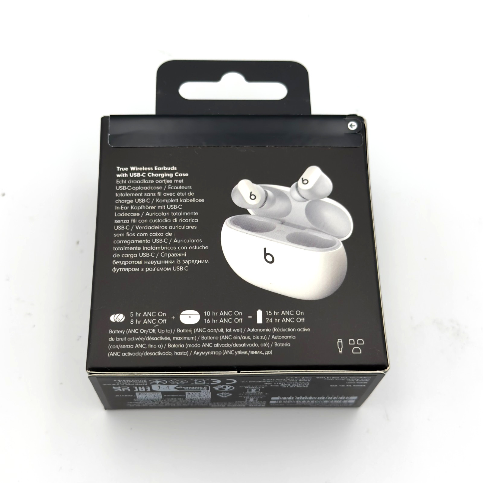 Beats Studio Buds Wireless Noise Cancelling Earbuds White New Factory Sealed