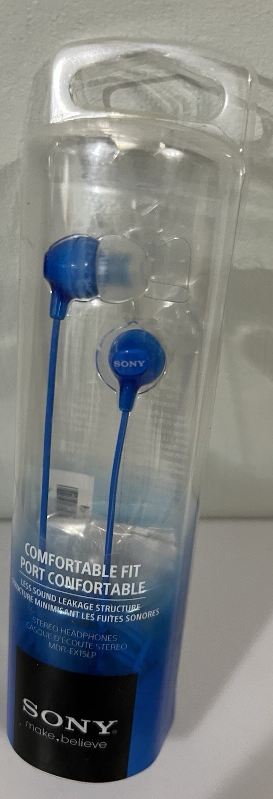 Sony MDR-EX15LPLIC Wired Headphones in Blue – New