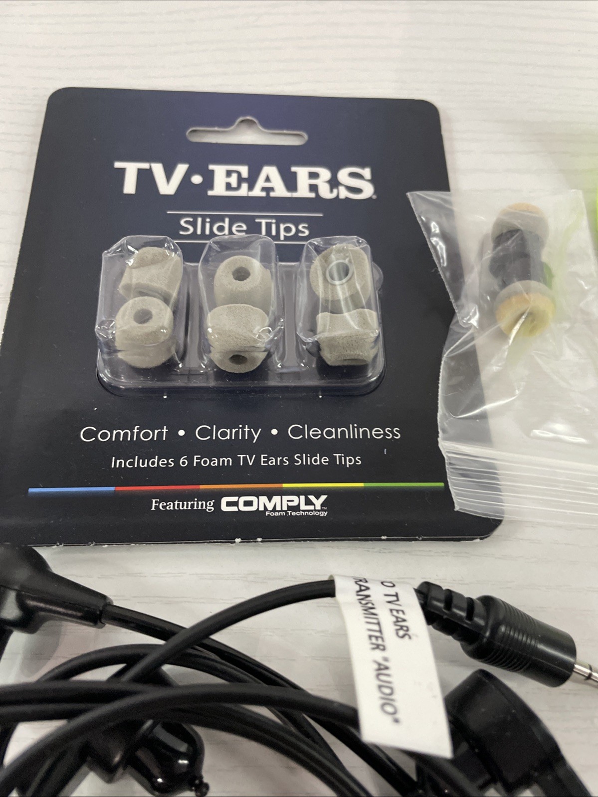 TV Ears 2.3MHz Headphones w/ Charging Base Unit for Headphone System