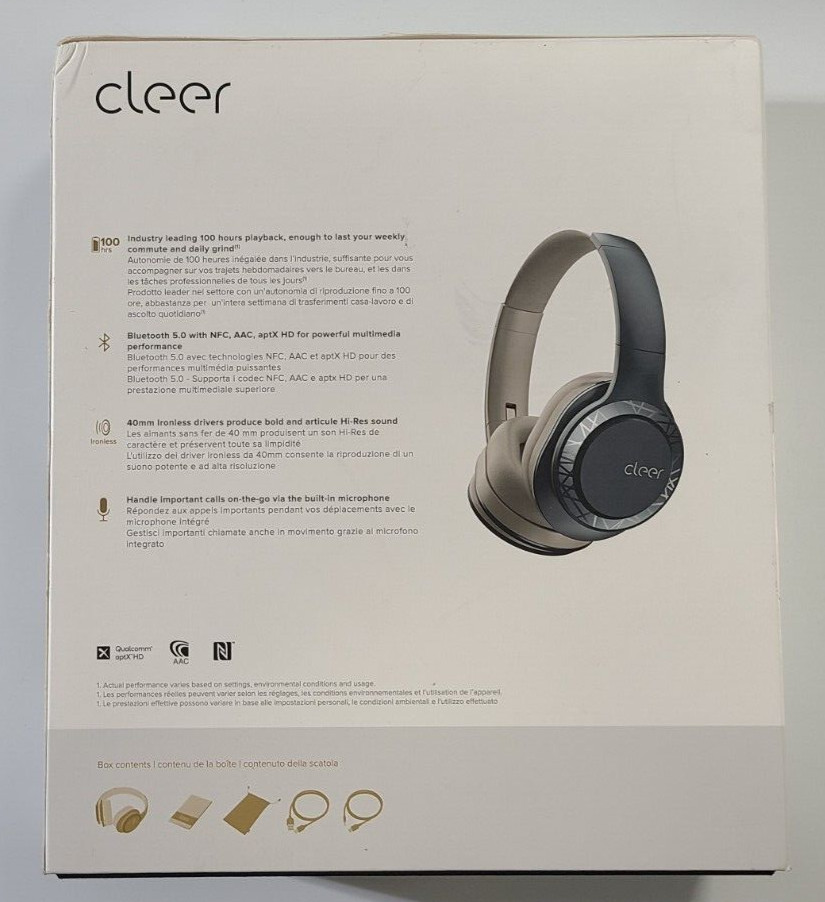 CLEER ENDURO 100 Wireless Headphone, Navy