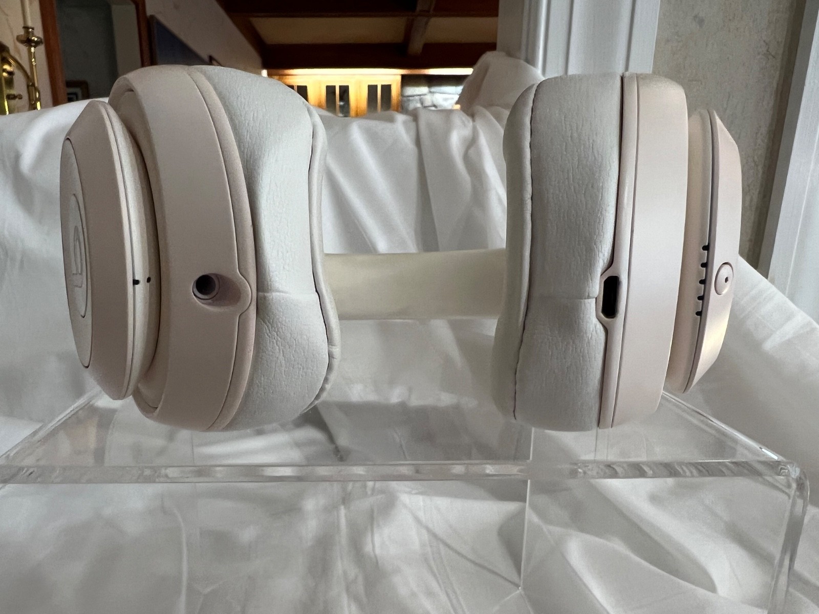 Beats Dr Dre Solo 3 Wireless Headphone Bluetooth Noise Cancell Champagne Overear