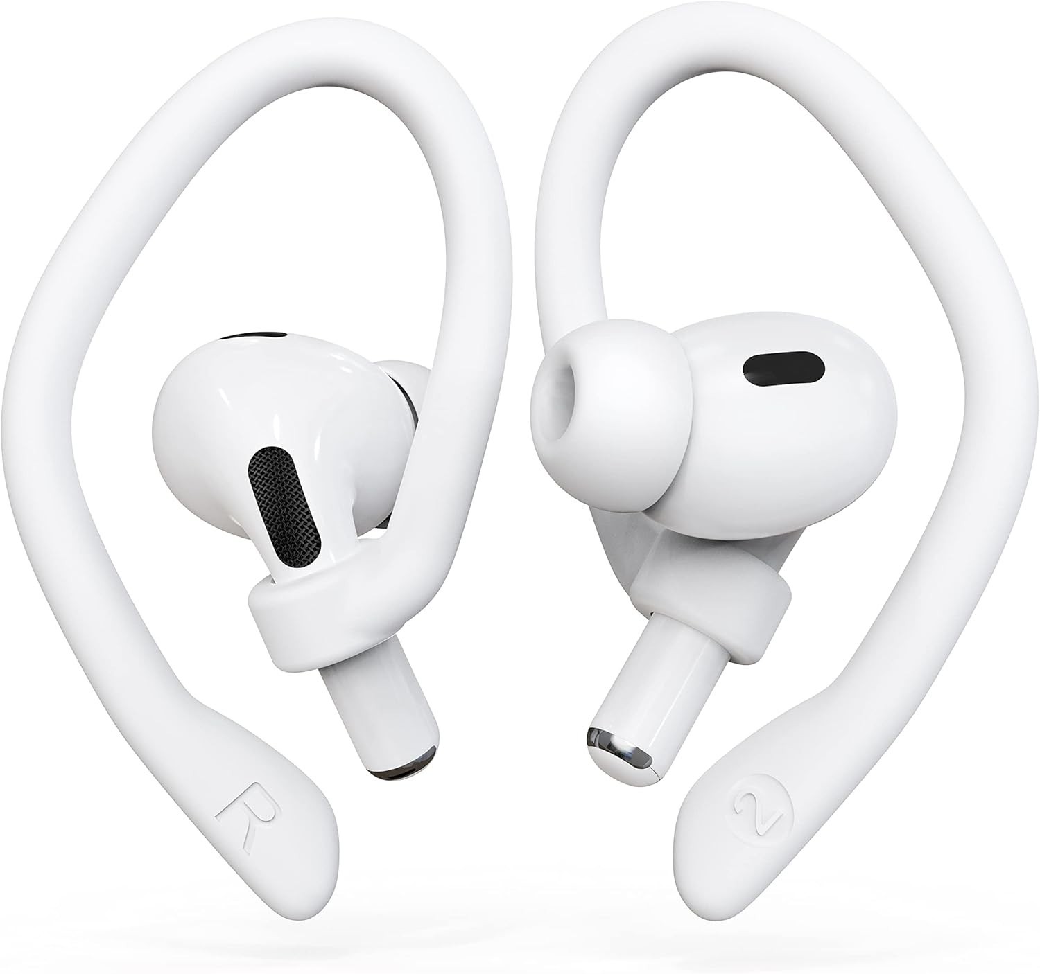 [2 Pairs] Ear Hooks for Airpods Pro 2 & 1, Airpods 4 & 3 & 2 & 1, Airpod Ear Ho