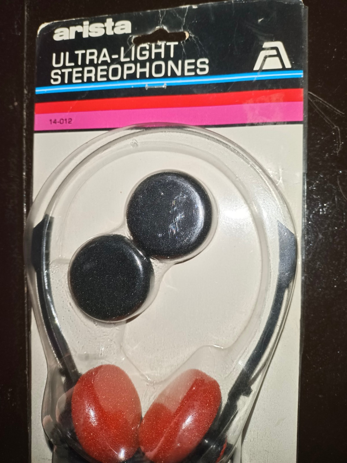 Vintage Arista 14-012 Ultra-Light Stereophones | Red Foam | Sealed NOS Retro 80s