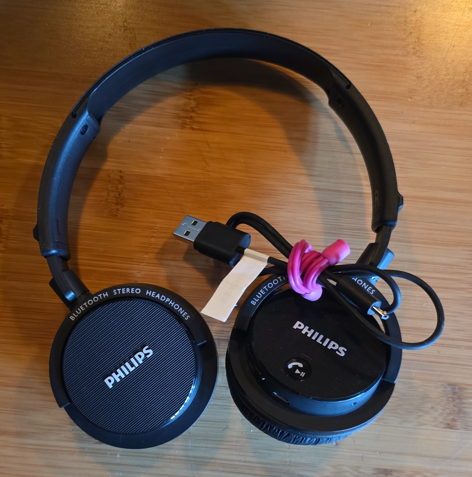 Philips SHB5500BK Bluetooth Wireless Stereo On-Ear Headphones Black 32mm